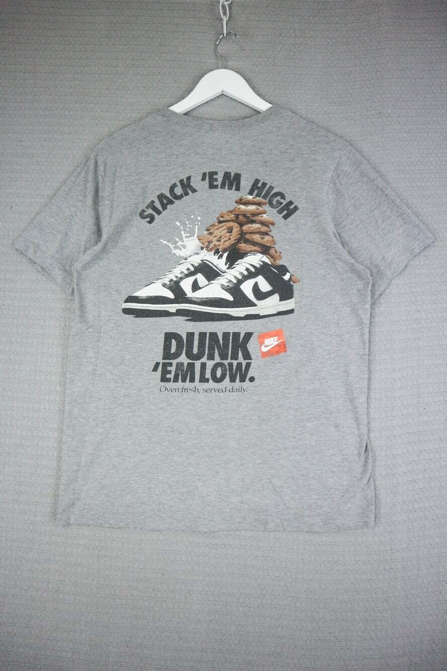 The Nike Tee Dunk Cookie Stack 'Em High Tee Medium Y2K